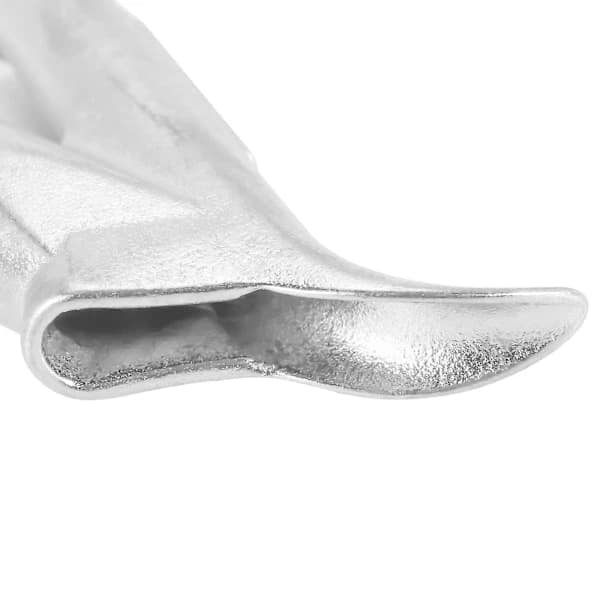 4 st. munstyckssats för varmluftssvetsning för vinyl-PVC-plastsvetsare, runda triangulära snabbspetsar i legering, silver 5 mm 7,5 mm