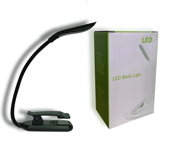 Reading Lamp, LED Book Light with 3 Light Modes, Rechargeable Black Black 98