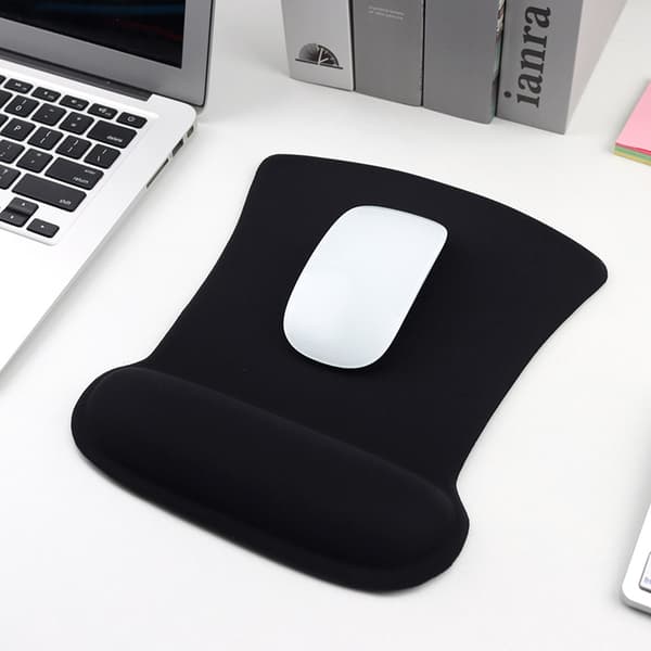 QU-QU-Ergonomisk Gaming Kontor Musematte Sklisikker Silikonbase Musematte med Håndleddsstøtte Green