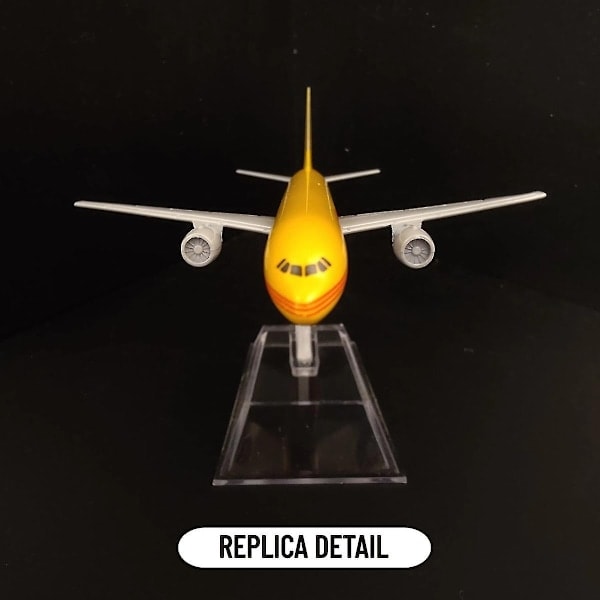 QD-1:400 Skala Metall Flygplansreplika DHL Boeing 757 Flygplan Pressgjuten Modell Flygplan Hemmakontor Miniatyrleksaker för Barn 124.DHL B757