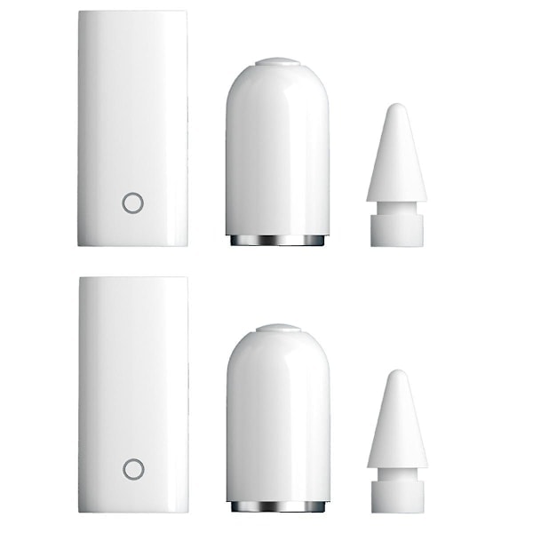 Lämplför Apple Pencil 1/2 generation 6-i-1 magnetiskt pennlock pennspetspaket lättvikt*QN