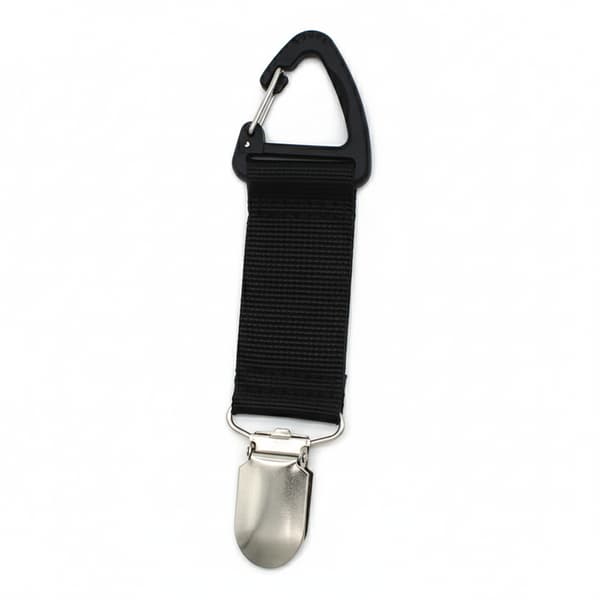 Hatteclips og handskeholder, bærbar taskeclips til udendørs rejser, sort