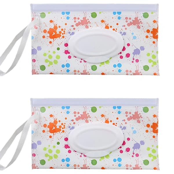Portable Refillable Wipe Case Baby Wipe Dispenser Reusable