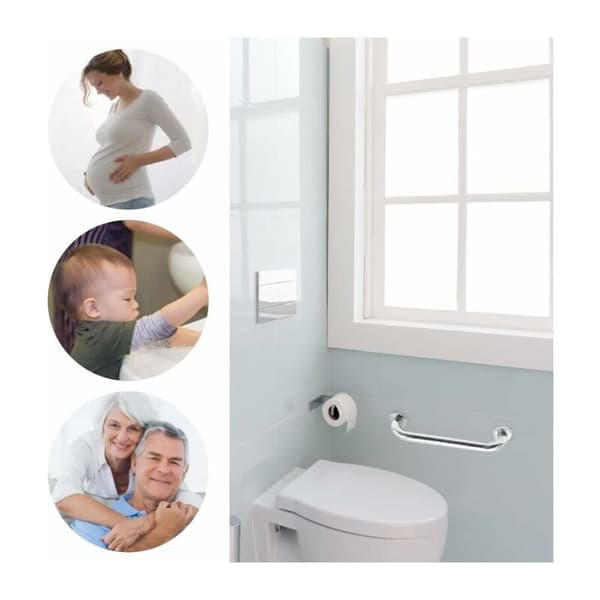 Badrums Stödhandtag - Dusch Stödhandtag - 2-pack - 304 Rostfritt Stål