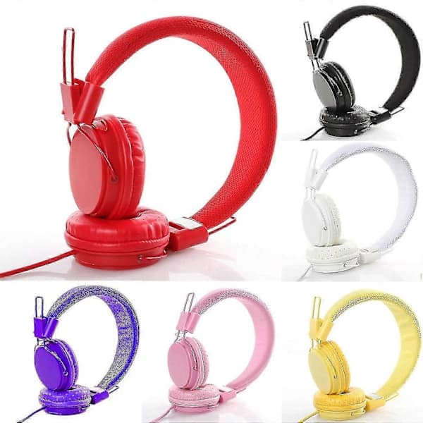 EP05 Kablede hovedtelefoner HiFi Støjreduktion Foldbare 3,5 mm Stereo Gaming Headset til computer Sort