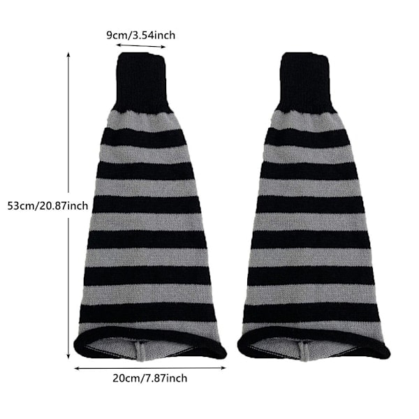 QD-Säärystimet Y2K Säärystimet MUSTA & HARMAA MUSTA & HARMAA Black & Grey Black & Grey