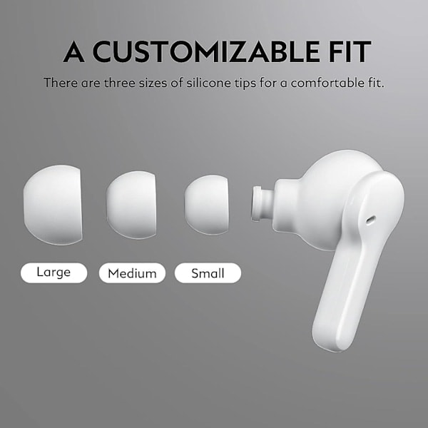 Trådløse Hodetelefoner, QCY T13 Headset Bluetooth 5.1 med Mikrofon Touch Control, 40 Timers Spilletid