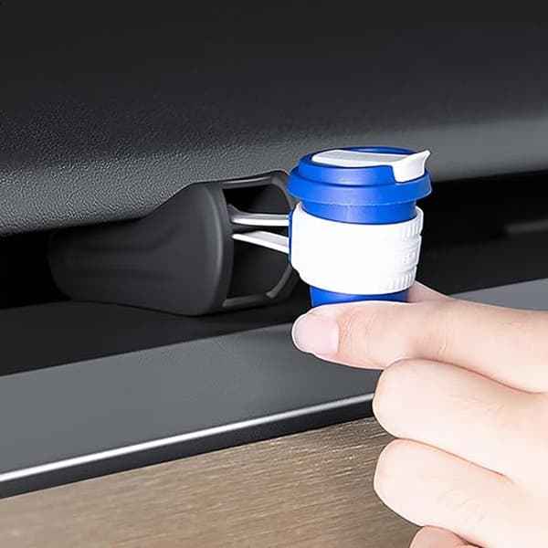 Bilduftfrisker Ventilationsclips Adapter Sæt Blød Silikone til Tesla Model 3 Y Ventilationsgitre 5-pak Sort