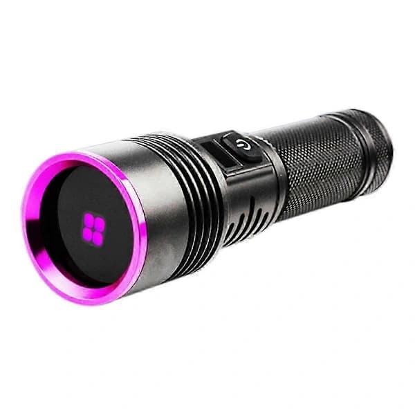 Powerful 365NM UV Flashlight High Power Ultraviolet Lamp Detector Type-C USB Rechargeable LED
