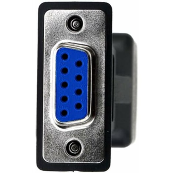 #QD#RJ45 - RS232, DB9 9-nastainen sarjaportti uros - RJ45 naaras Cat5e/6 Ethernet/LAN-jatkoadapteri (naarasliitin)