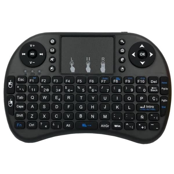 Langaton mininäppäimistö - QWERTY (Musta) Musta