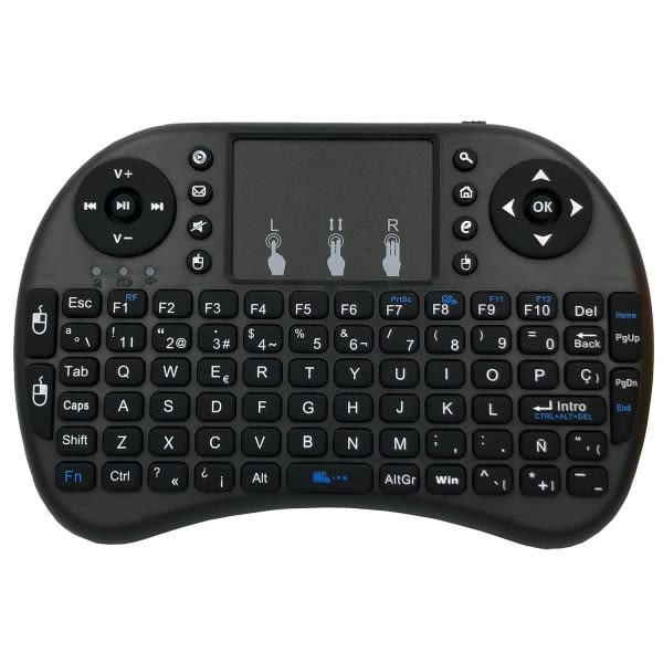 Trådløst minitastatur - QWERTY (svart) svart