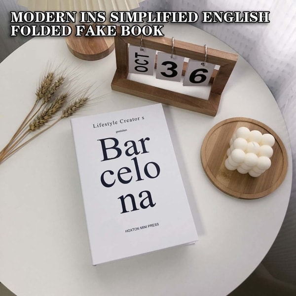 Engelsk Foldbar Falsk Bog Foldbar Fotorekvisit Bog Dekoration Til Restaurant Foldbar Folding 14