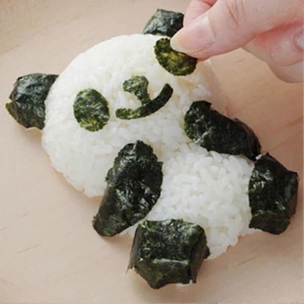 DIY Söt Panda Form Ris Sushi Tårta Form Skärare Smörgås Maker Bakverktyg