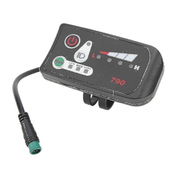 QD-eBike LED-effektindikator – 5-benet stik & styrmontering 48V