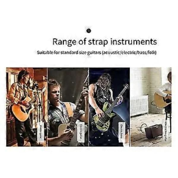 QU-Guitarrem Passer til Akustisk Guitar, Elguitar og Basguitar, D,A