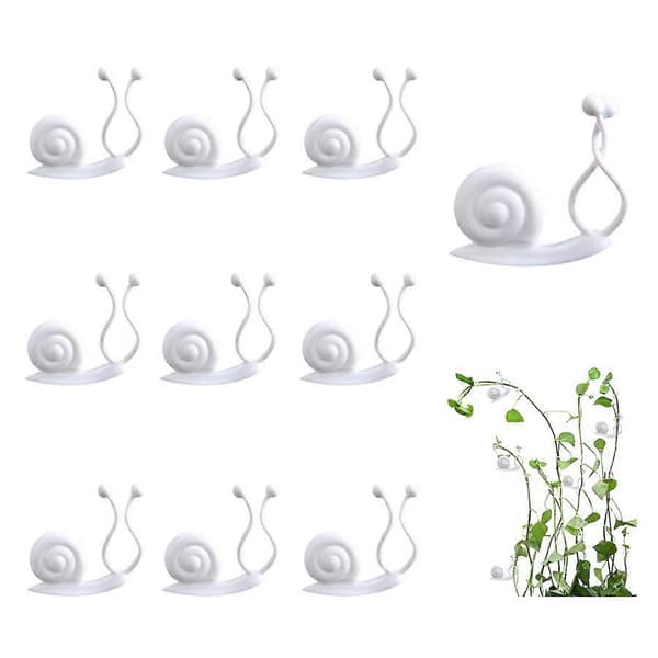 Klätterväxtklämmor av PP-material, Transparenta, 10-pack_FO Black