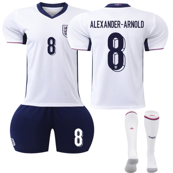 [QD] UEFA Euro 2024 England Hjemme fotballdrakt Kit nr. 8 Arnold (26)