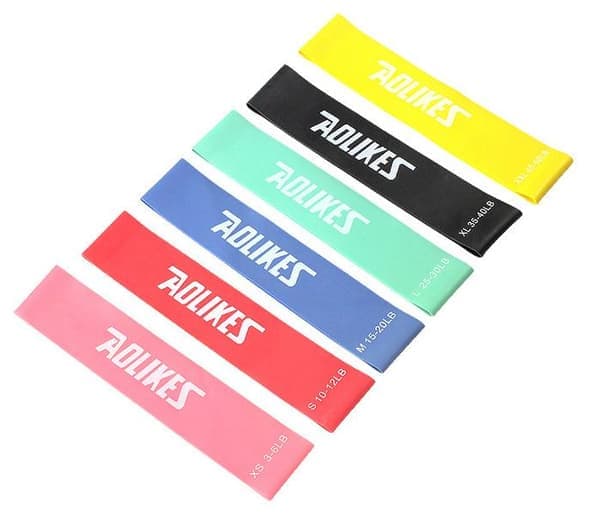 6-pack Träningsband Motståndsband Gummiband