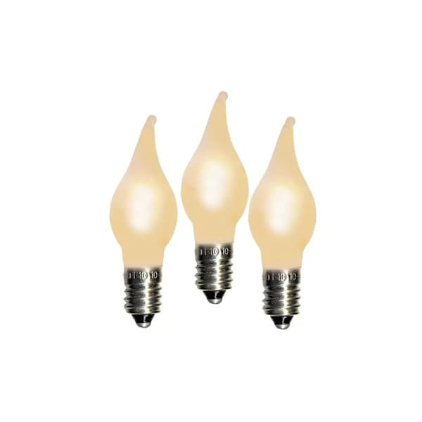 Jul-Advent-Lysestake-Lamper. LED E10 3V 0.06W FROST