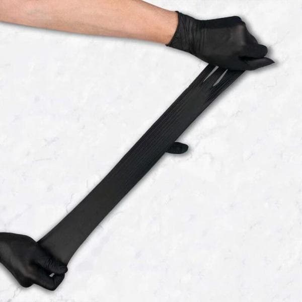 X* Sorte Nitrilhandsker - 100 engangs PVC-handsker