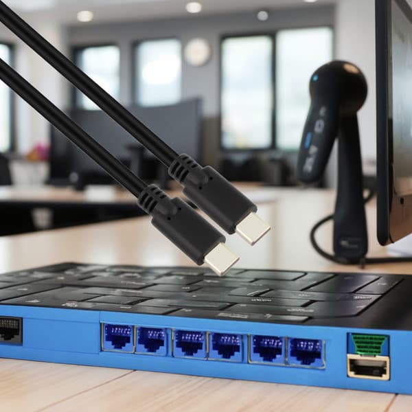QU-Hurtigopladningsdatakabel USB 3.1 Gen1/Gen2 C til C til smartphone, lagertype 1.8m Black