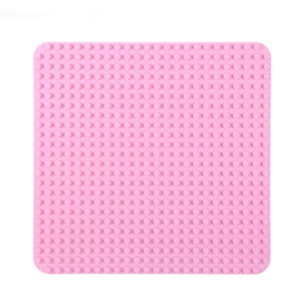 \"QD\" 38x38 byggeplade - 2 stk. Duplo byggeplader pink