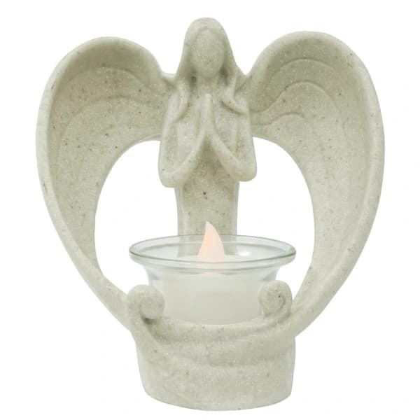 Englefigurer Telysholder
