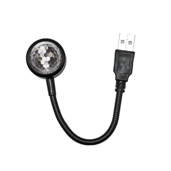 \"QD\" USB Lampa Bil Sovrum Tak Projektor Diskokula Romantisk Dekor