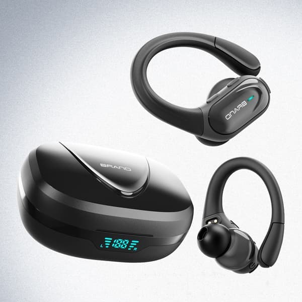 Trådløse hovedtelefoner Bluetooth 5.1 sort