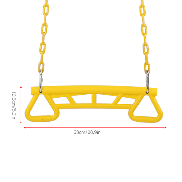QU/Dubbla triangulära ringar Barn Pull Up Ring Sports Swing Toy för barn inomhus utomhusleksaker