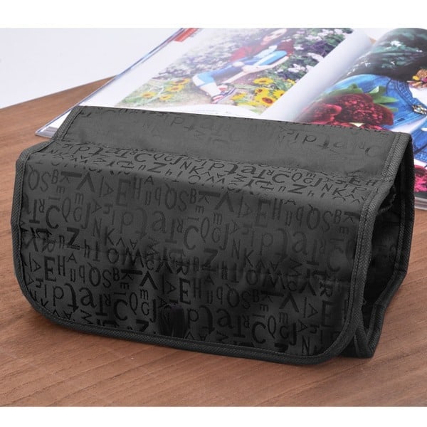 \"QD\" Makeup Bag / Toiletry Bag Hangable Black