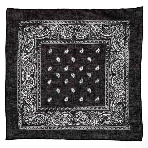 /QD/Bandana, Mønstret - Sort