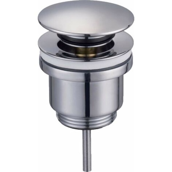 QQU-Tecom PCU universal click-clack avløp, rund modell, krom