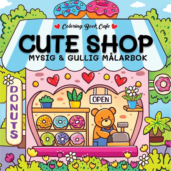 Cozy Cute Shop Coloring Book multifärg multicolor