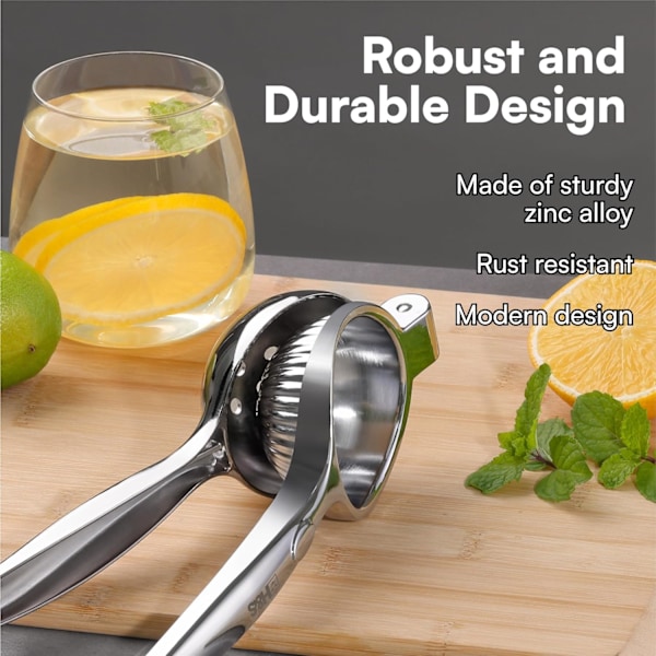 QU*H&S Manuel citronpresser – slidstærk – juicepresser, håndpresser, lime, citrus, frugtjuicer