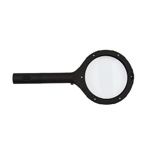 Forstørrelsesglass med LED-belysning Svart