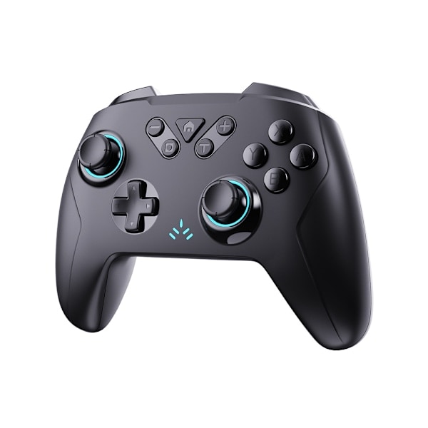 QD-Switch Pro trådlös handkontroll för Nintendo Switch/PC/telefon, med sexaxlig sensor och dubbel vibration, stöd för Turbo - Svart