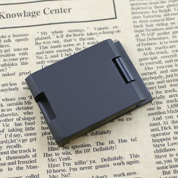 QU/10X 28mm Mini Foldable Magnifier in Zinc Alloy with Scale for Textile Optical Glass