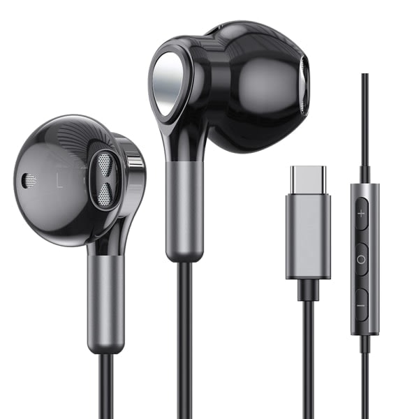 \"QD\" USB-C Hörlurar för Samsung Galaxy S22 Ultra S21 FE S20 A53
