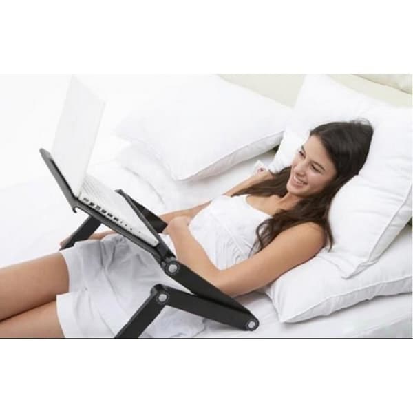 /QD/Multifunktionellt ergonomiskt bärbart mobilt bordsställ för kontorssängsoffa Bärbar hopfällbart bord för bärbar dator