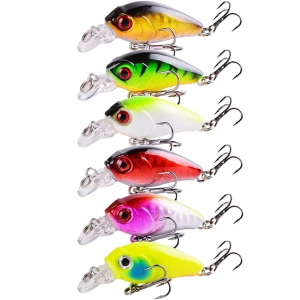 /QD/ Colorful Wobbler Set - 4.5 cm - 6 pcs