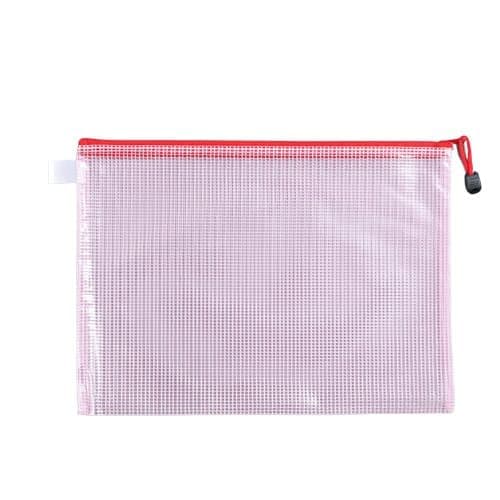 A5 Dokumentfickor, plastfickor med dragkedja 12-pack