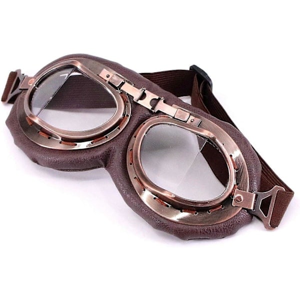 \"QD\" Motorcykelglasögon, Vintage Klassisk Aviator Pilot Stil Retro Ögon Glasögon
