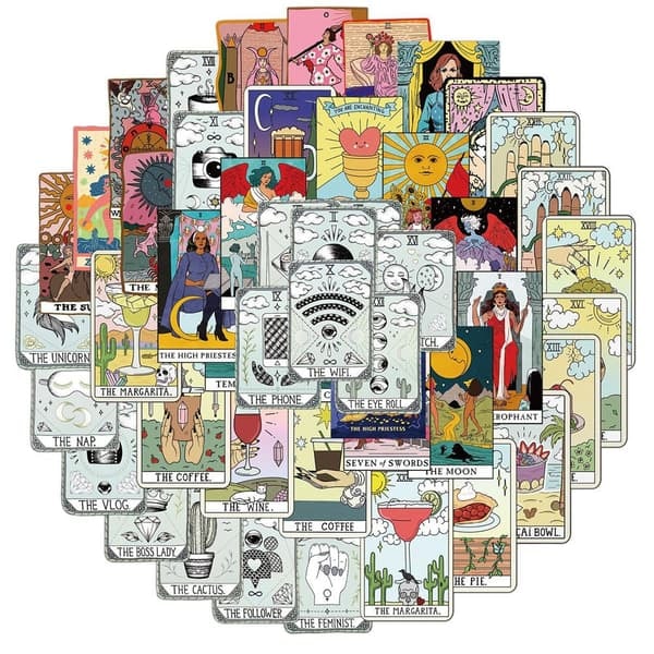 /QD/Tarrat - Tarot - Retro - 50 kpl
