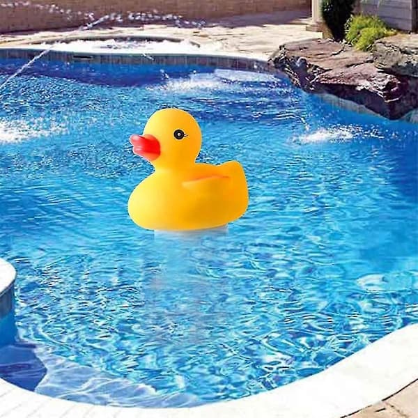 QD-Automatisk poolrenser til pool, klordispenser i form af en and, flydende til spa-pool
