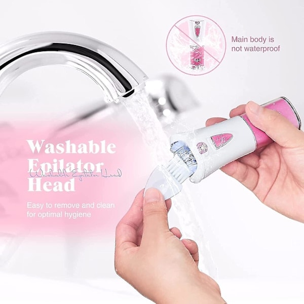 Hårfjerning, Smooth Glide Epilator, Bærbar Trådløs Barbermaskin, Ansiktshårfjerner-yyc_QF