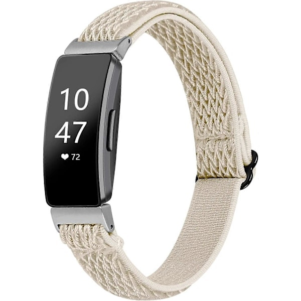 QD-Stretchiga sportarmband kompatibla med Fitbit Inspire 2/ Inspire HR/Inspire, Mjukt tygarmband Nylon Elastiskt Ersättningsarmband Kvinnor Män