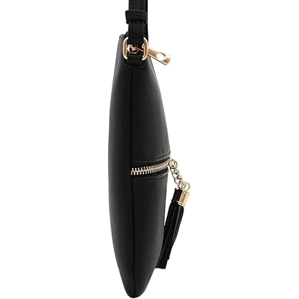 Lett Medium Crossbody Veske med Dusk (Svart)