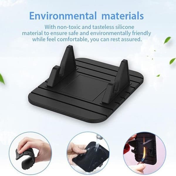 Multifunksjonell Anti-skli Bil Silikonholder Matte Pad Dashbord S A1